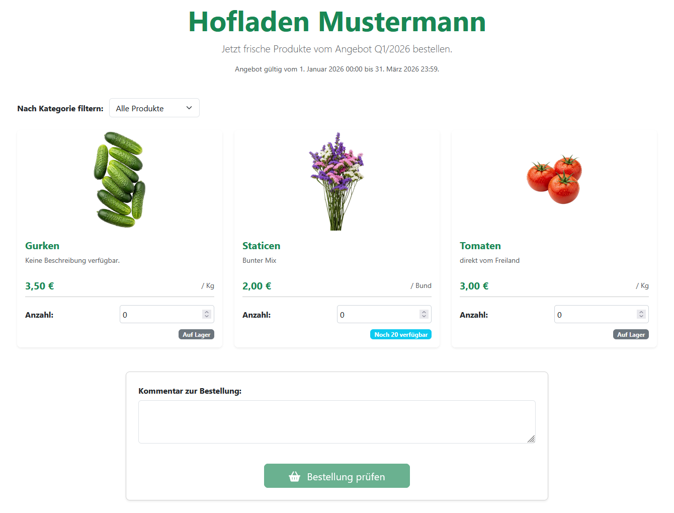 Kundenansicht